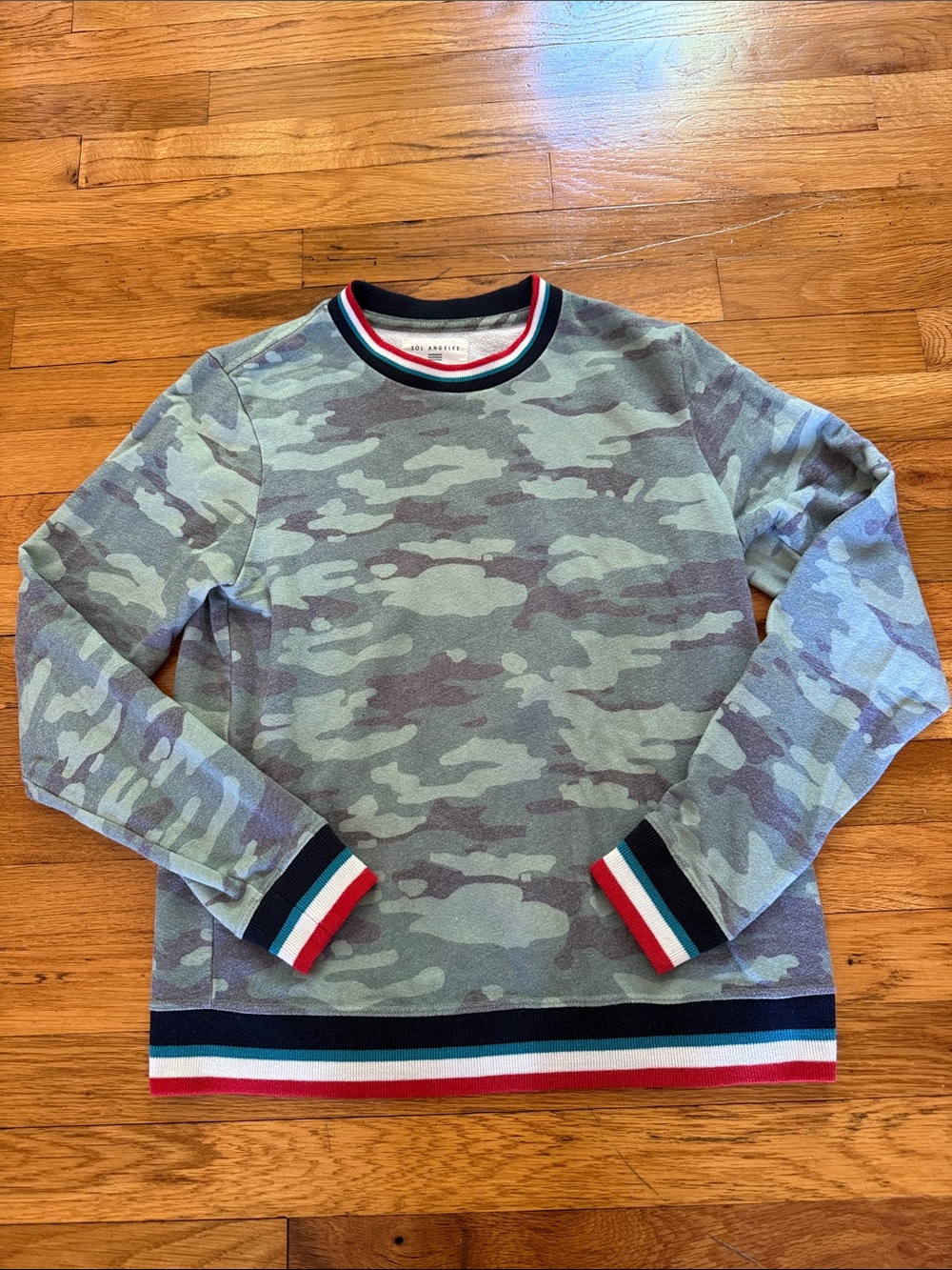 Sol Angeles Green Camo Sweatshirt